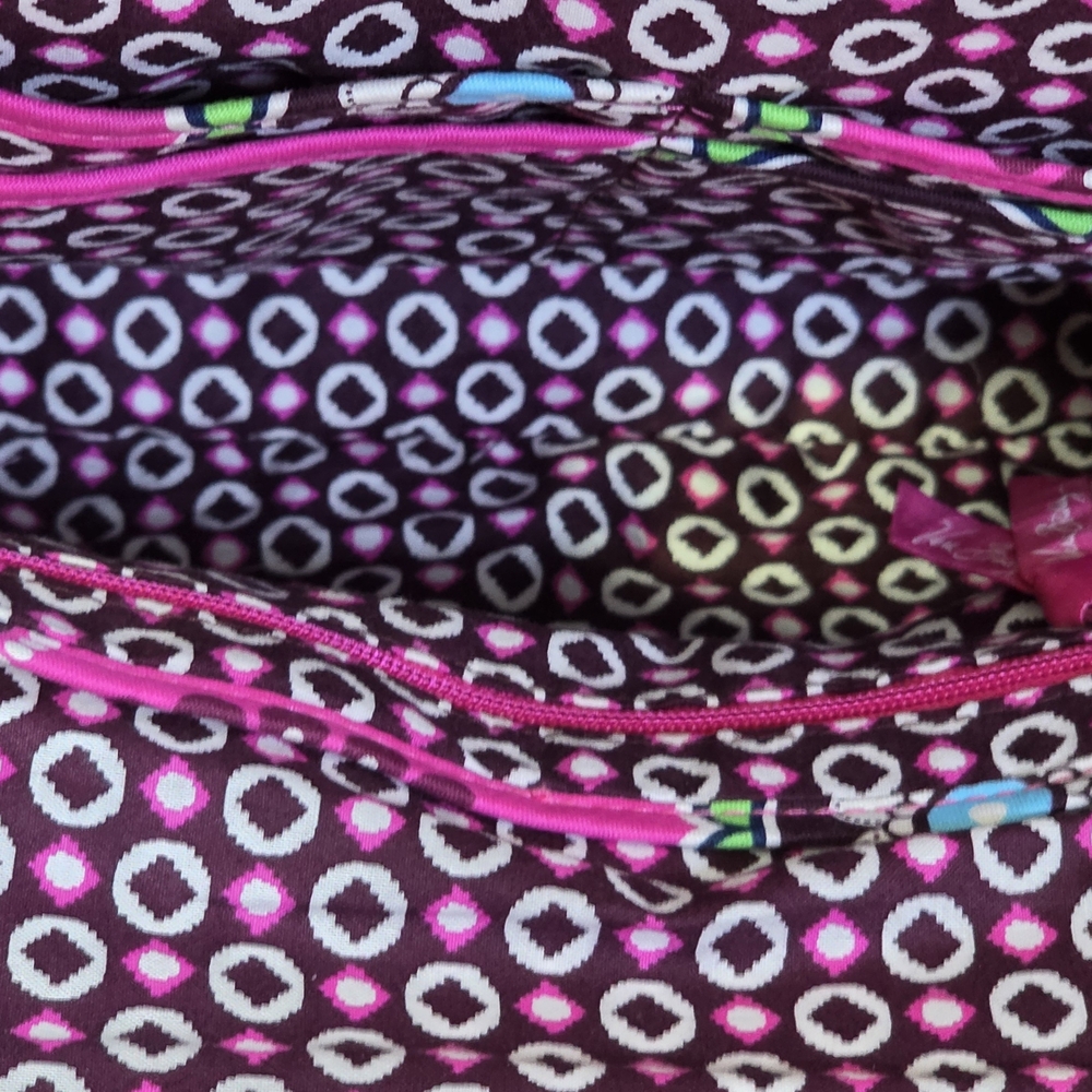 Vera Bradley Vintage Pink Quilted Kiss Lock Shoulder Bag Purse - Picture 7 of 10